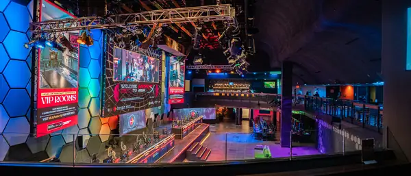 View across the arena from the Boss Level