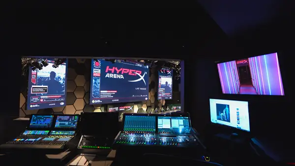 Lighting and audio control room